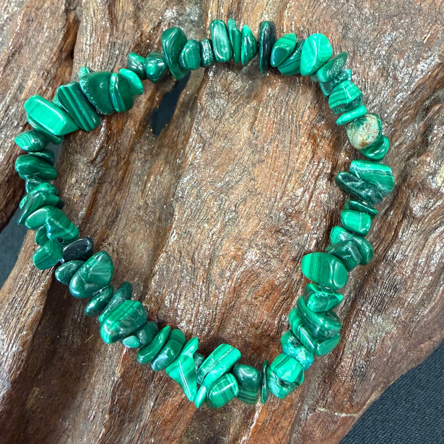 Malachite Chip Bracelets