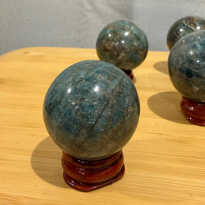 Blue Apatite Spheres