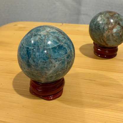 Blue Apatite Spheres