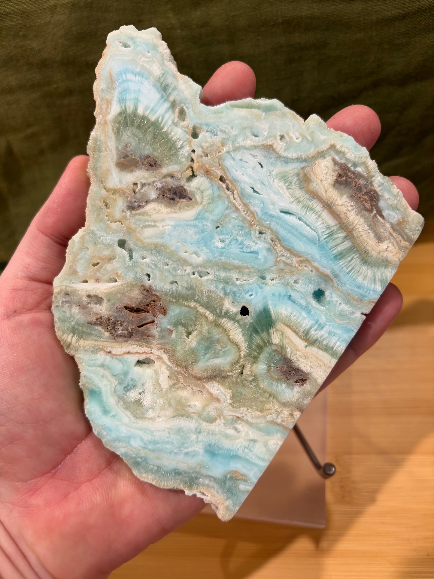 Blue Aragonite Slab