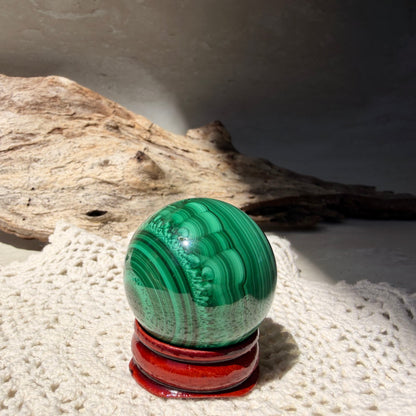 Malachite Sphere 1