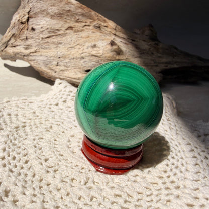 Malachite Sphere 3
