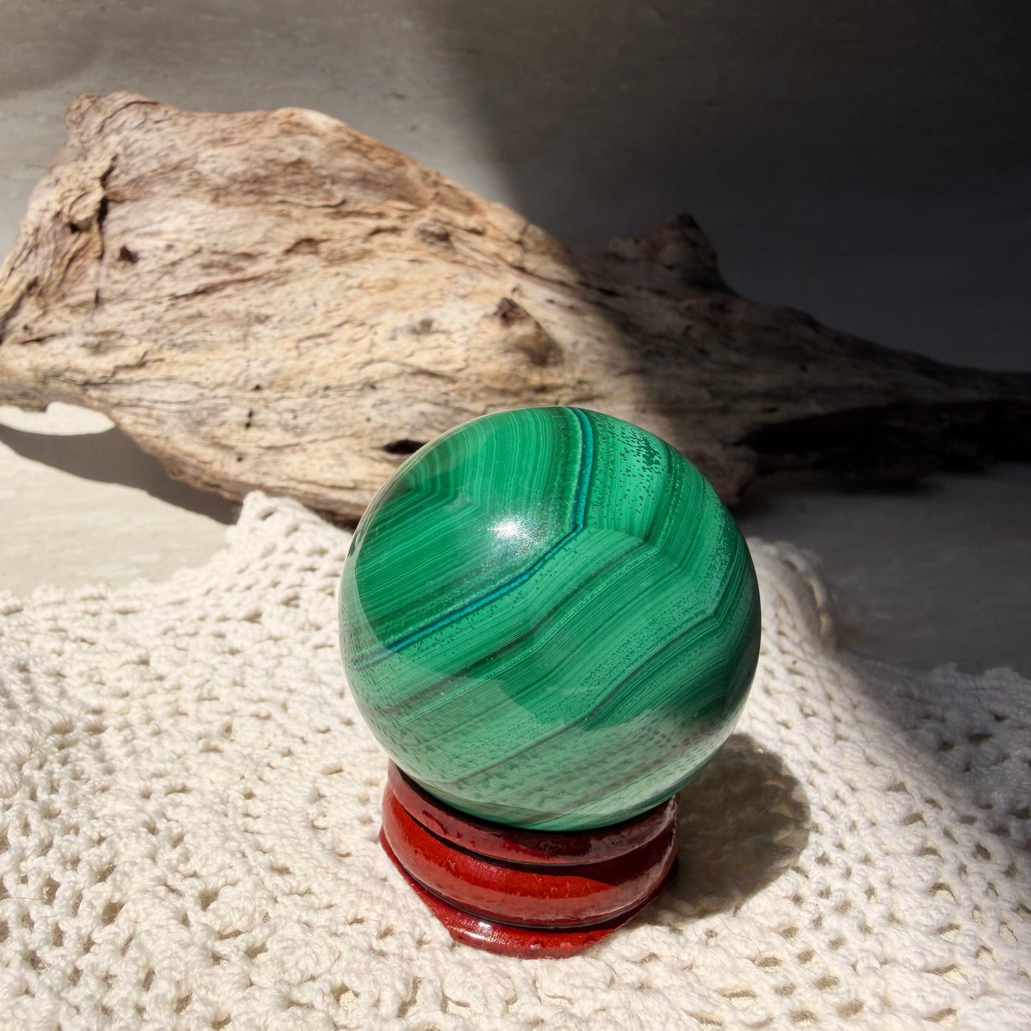 Malachite Sphere 3
