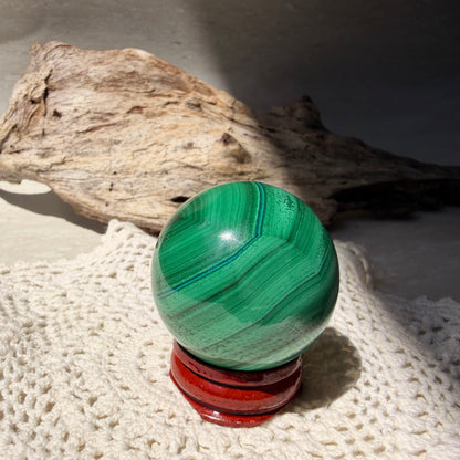 Malachite Sphere 3