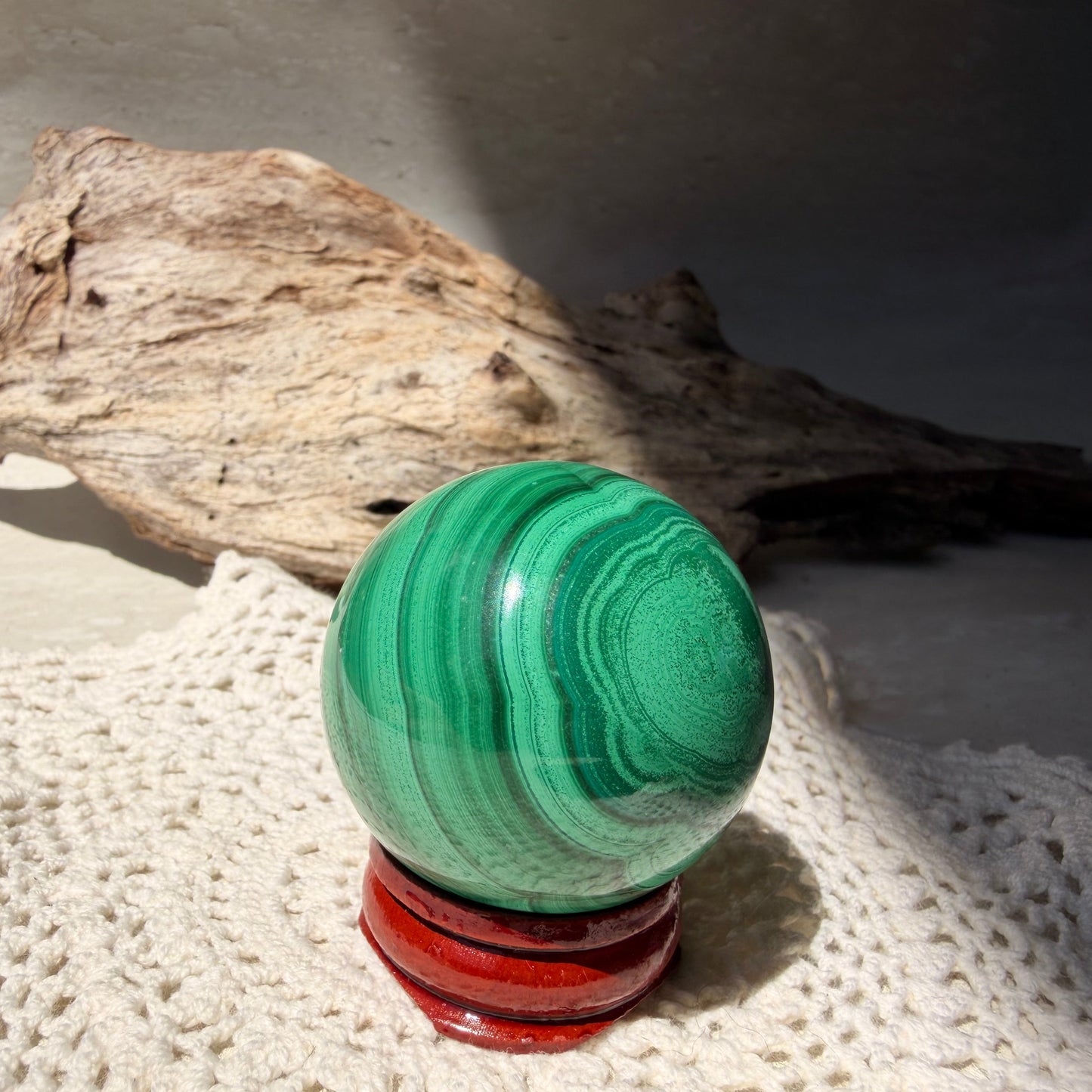 Malachite Sphere 3