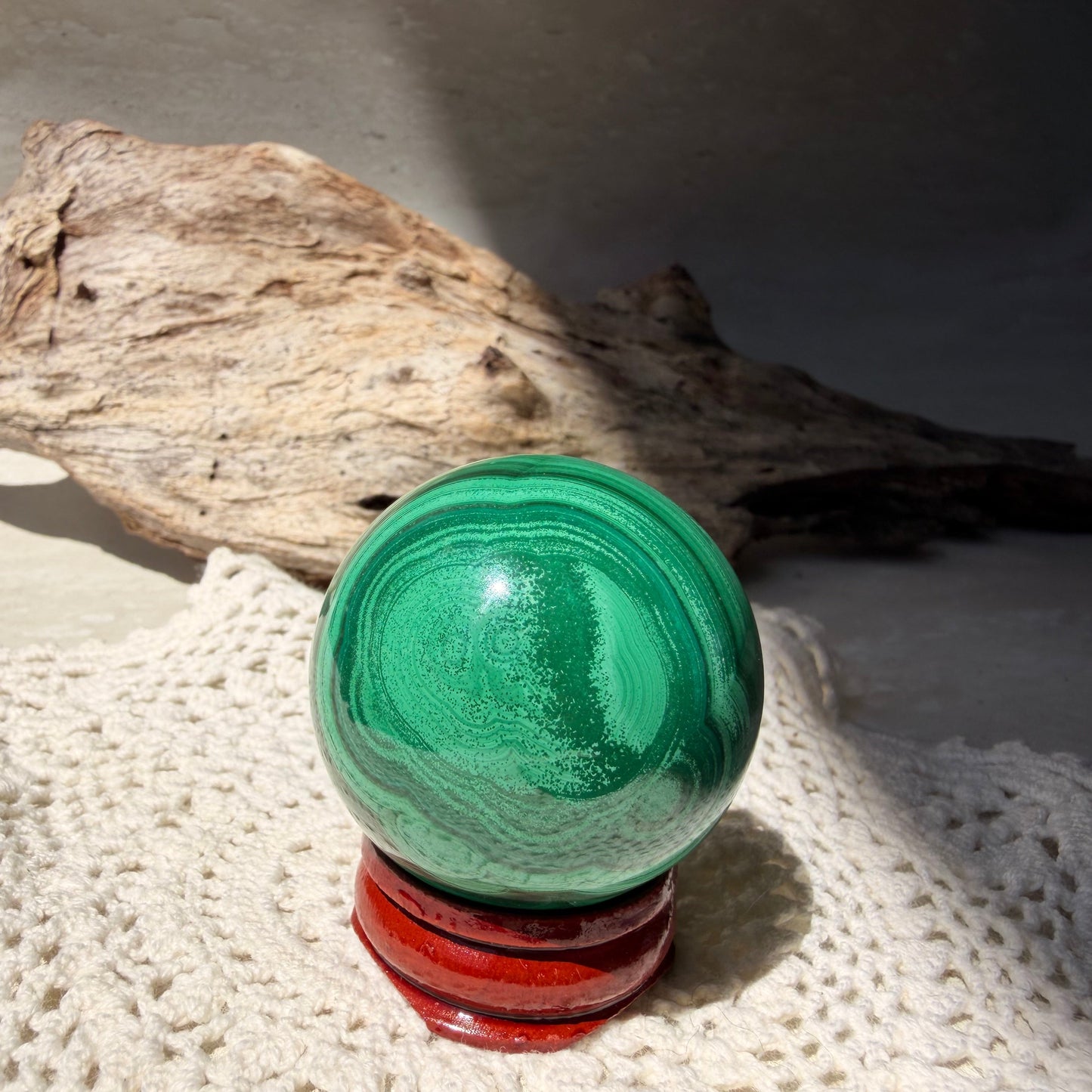 Malachite Sphere 3