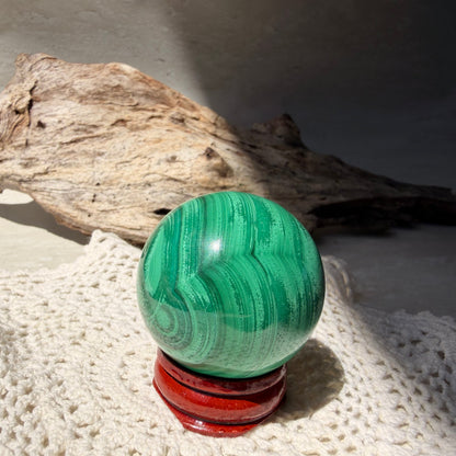 Malachite Sphere 3