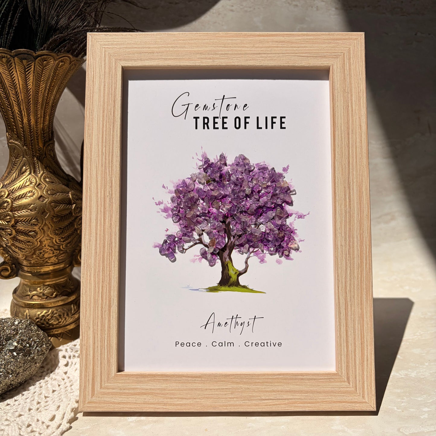 Amethyst Tree of life frame