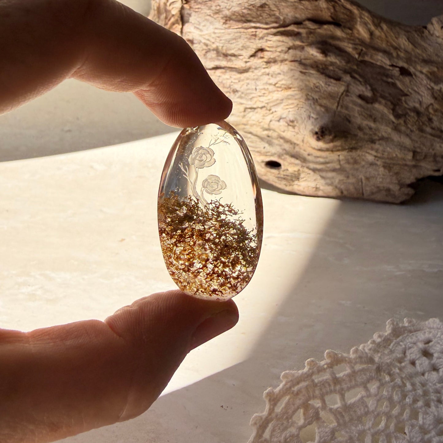 Etched Garden Quartz Specimen - Rose