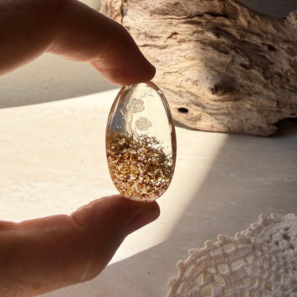 Etched Garden Quartz Specimen - Rose
