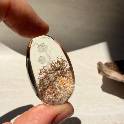 Etched Garden Quartz Specimen - Rose