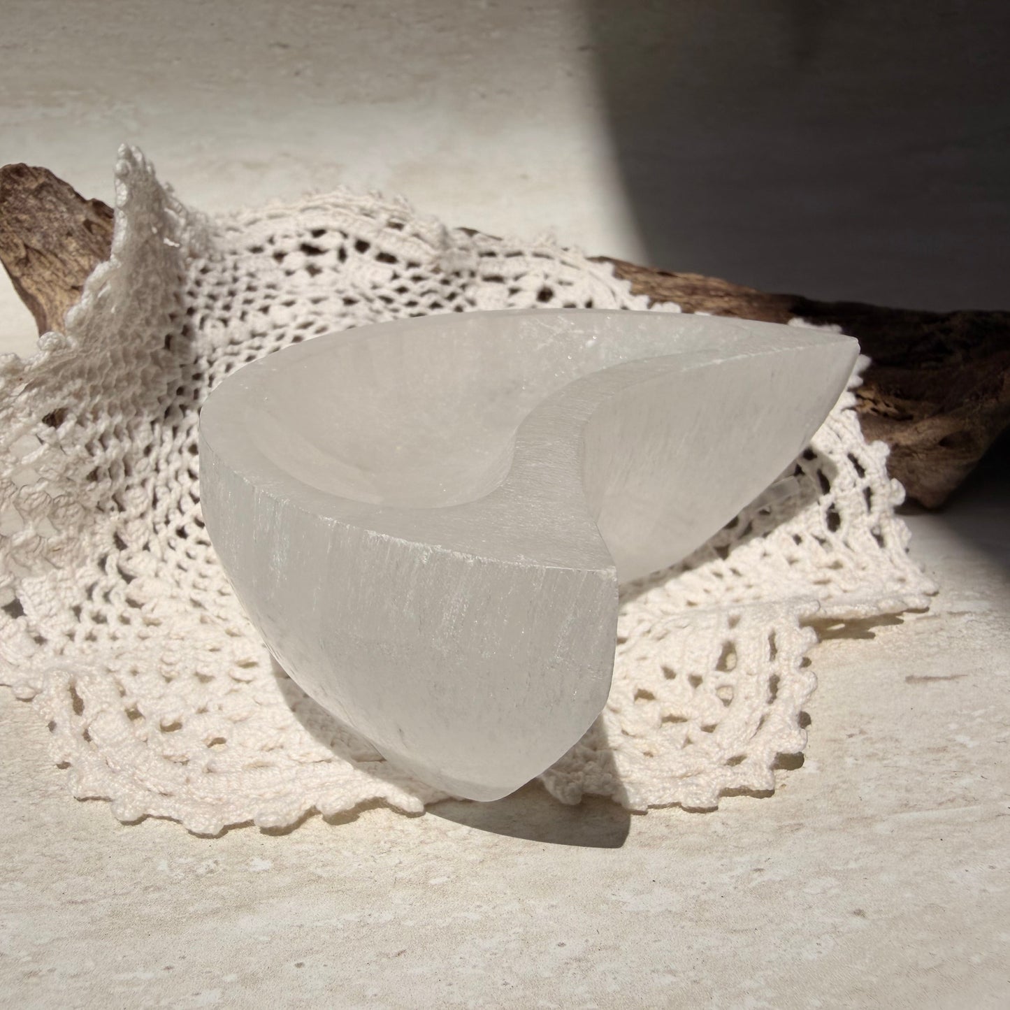Moon Selenite Bowl