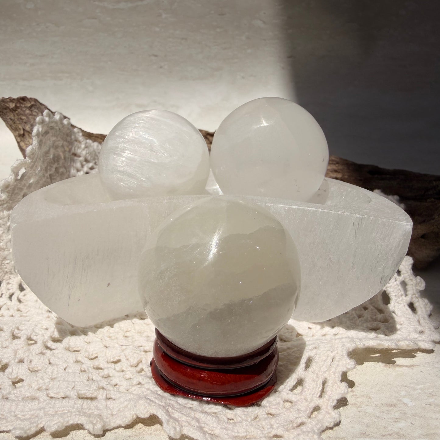 Moon Selenite Bowl