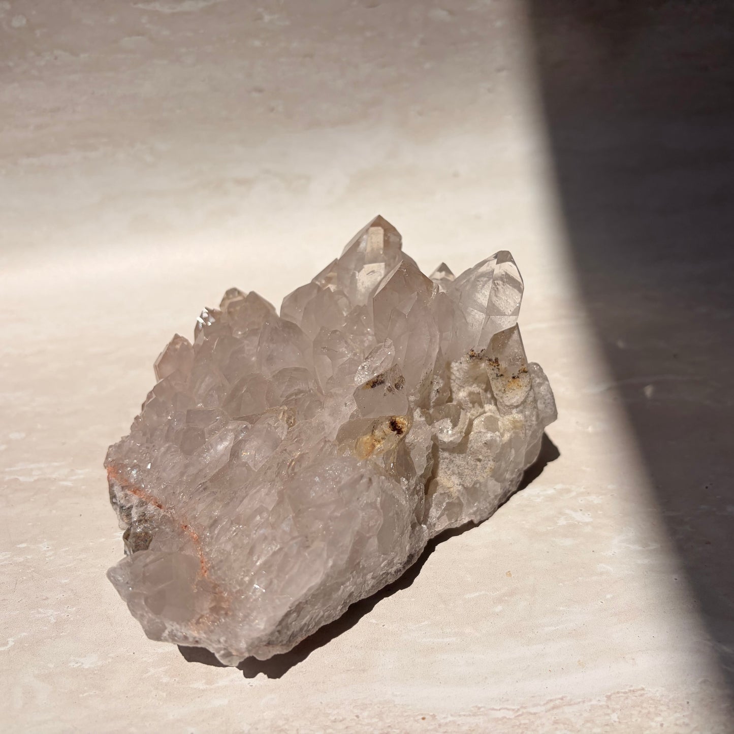 Clear/Smoky Quartz Cluster - MED