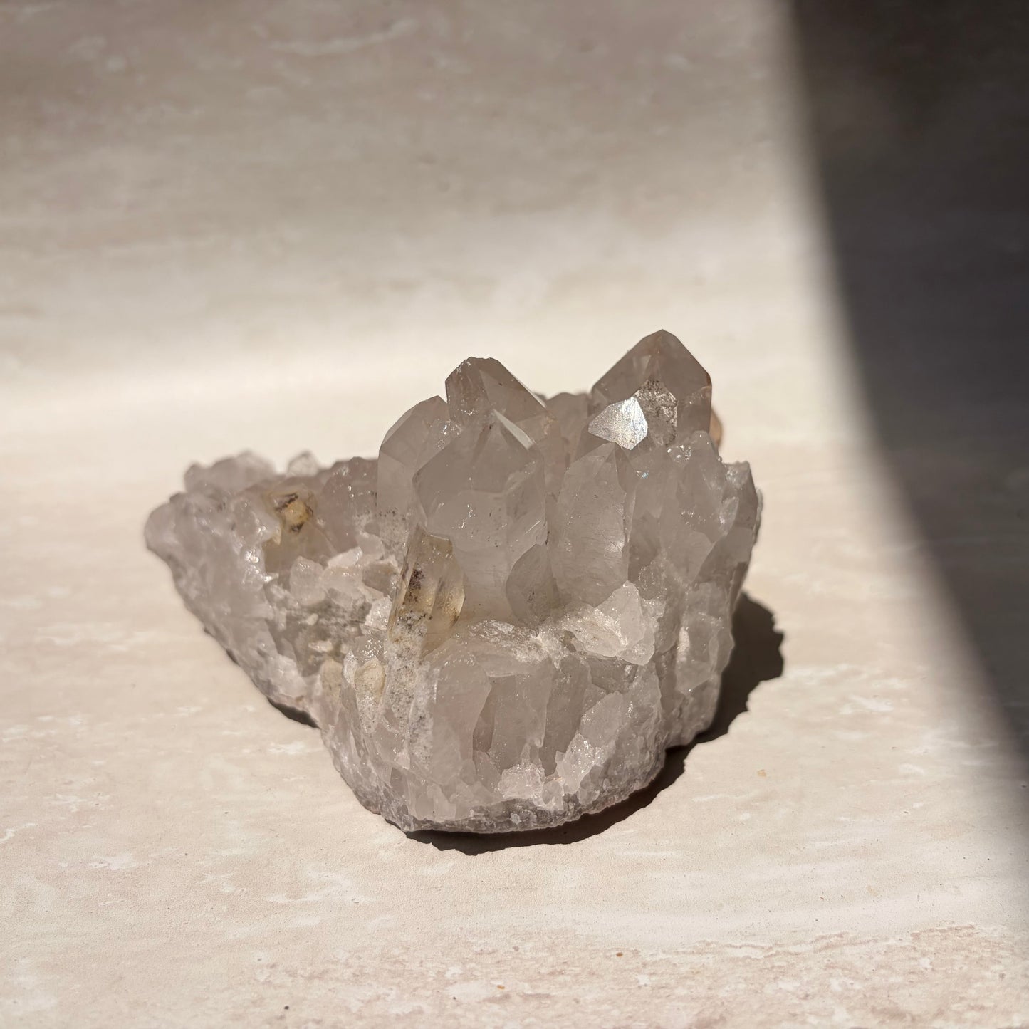 Clear/Smoky Quartz Cluster - MED