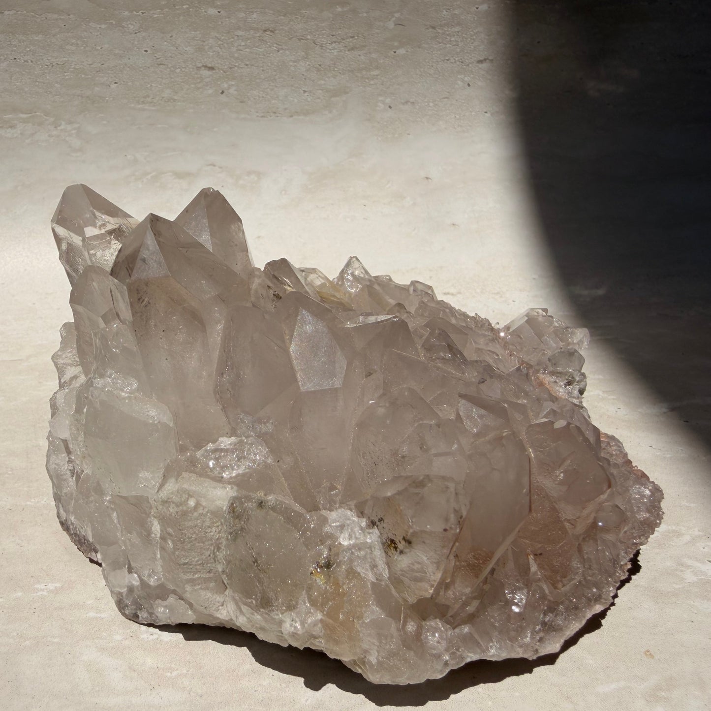 Clear/Smoky Quartz Cluster - MED