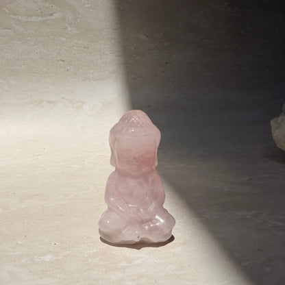 Rose quartz buddha