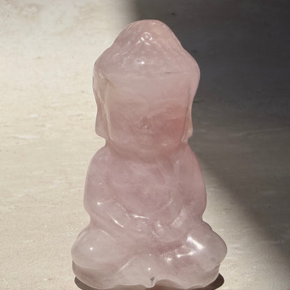 Rose quartz buddha