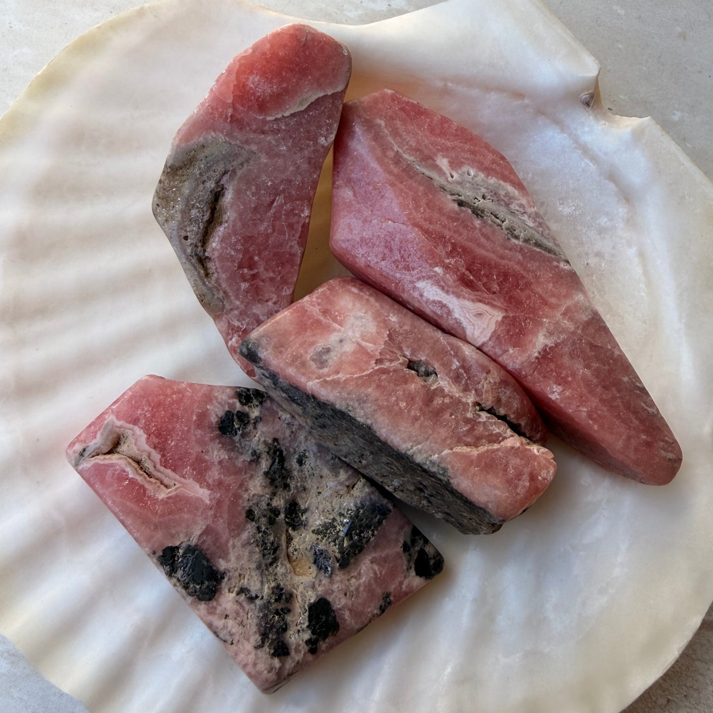 Rhodochrosite Semi Polished Pieces