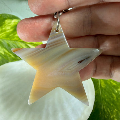 Dyed Agate Keyrings