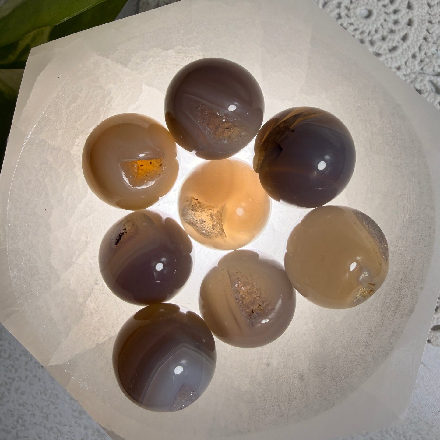 Mini Druzy Agate Spheres