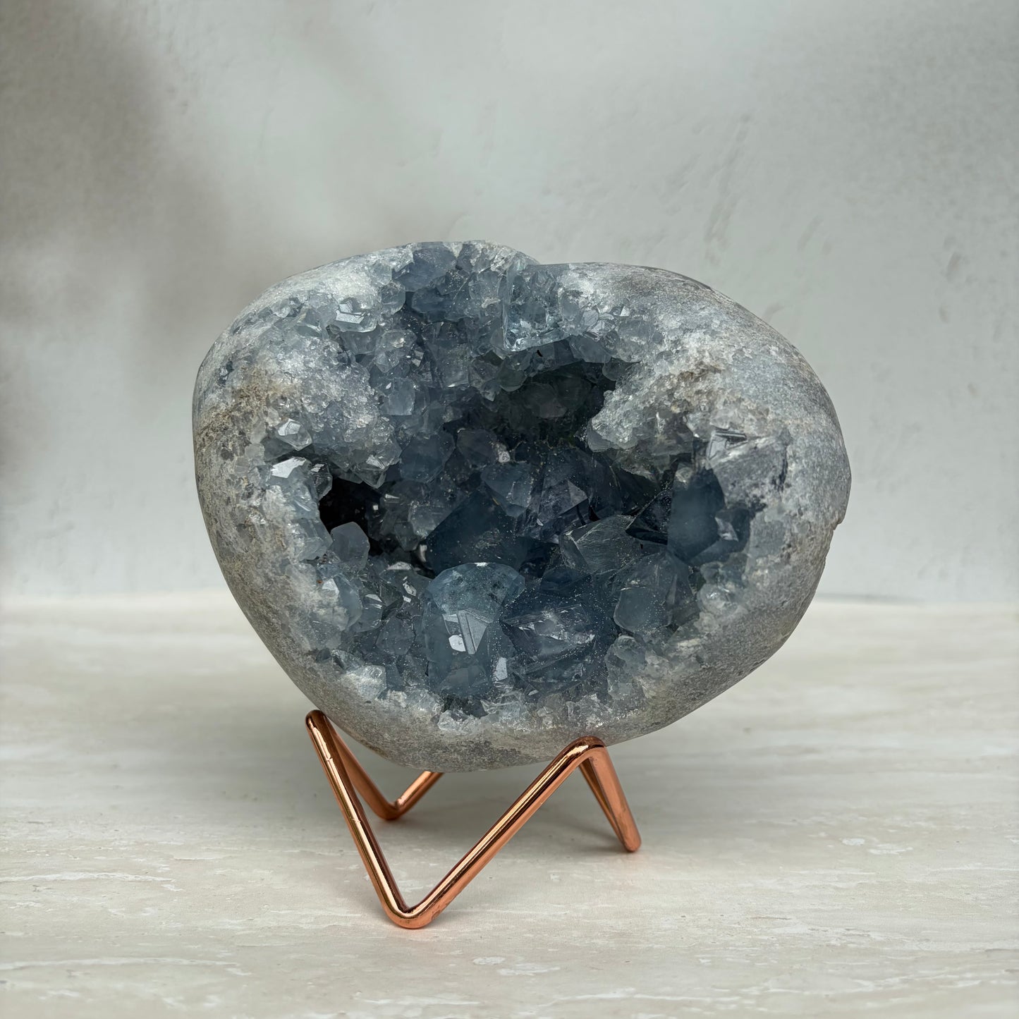 Celestine Heart Geode