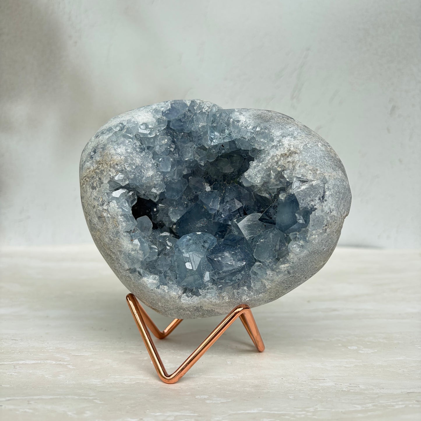 Celestine Heart Geode