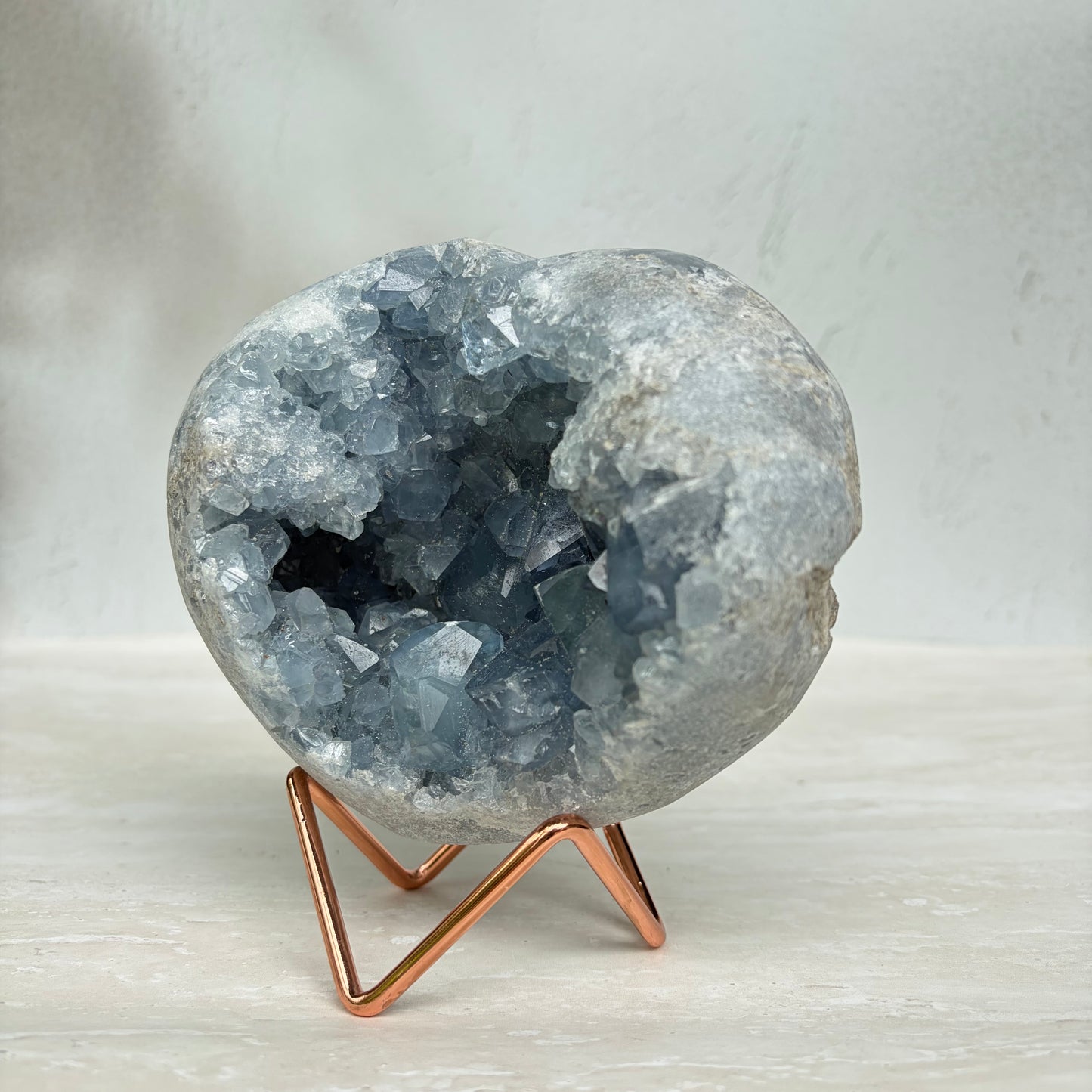 Celestine Heart Geode