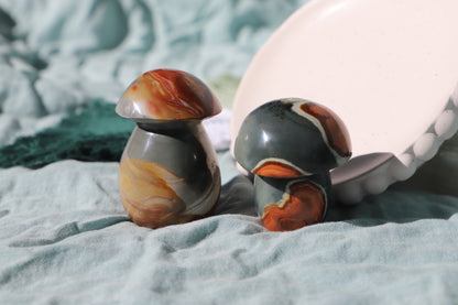 Polychrome Jasper Mushrooms