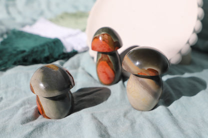 Polychrome Jasper Mushrooms