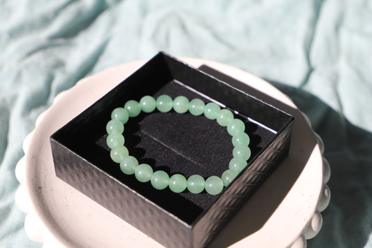 Green Aventurine Bead Bracelet 8 mm