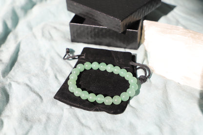Green Aventurine Bead Bracelet 8 mm