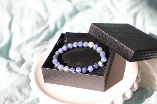 Sodalite Bead Bracelet 8 mm