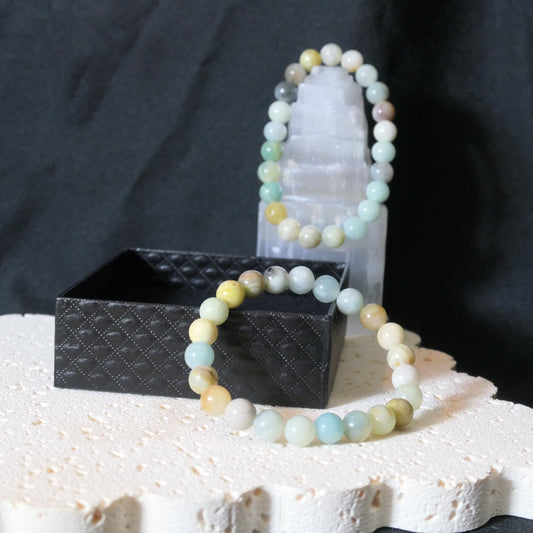 Caribbean Calcite Bead Bracelet 8mm