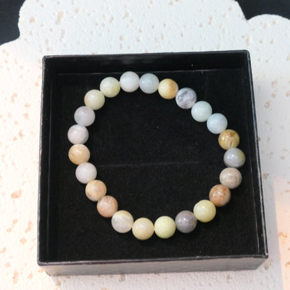 Caribbean Calcite Bead Bracelet 8mm