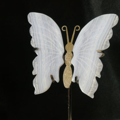 Blue Lace Agate Butterfly Wings