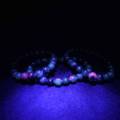 Ruby Zoisite Bead Bracelet 8mm