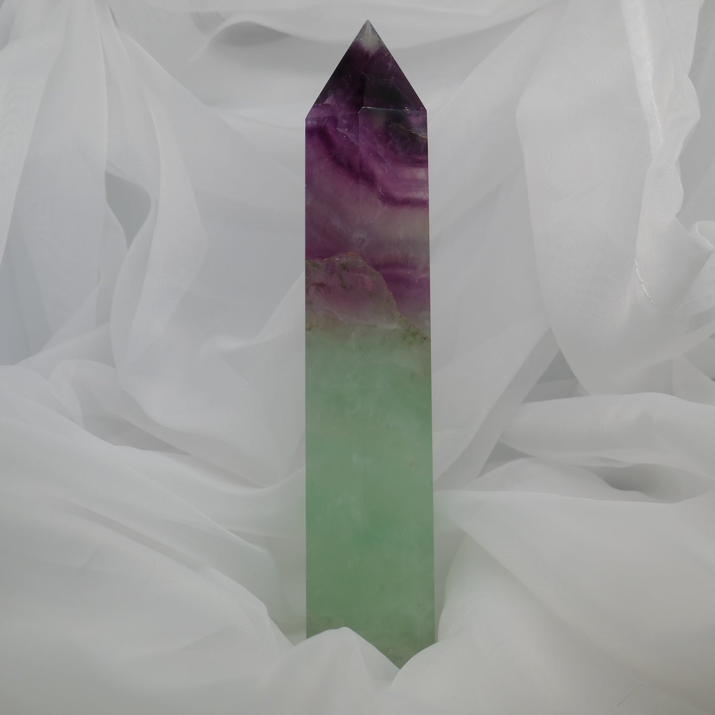 Watermelon Fluorite Tower