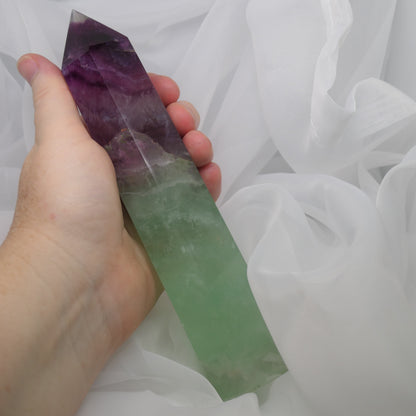 Watermelon Fluorite Tower