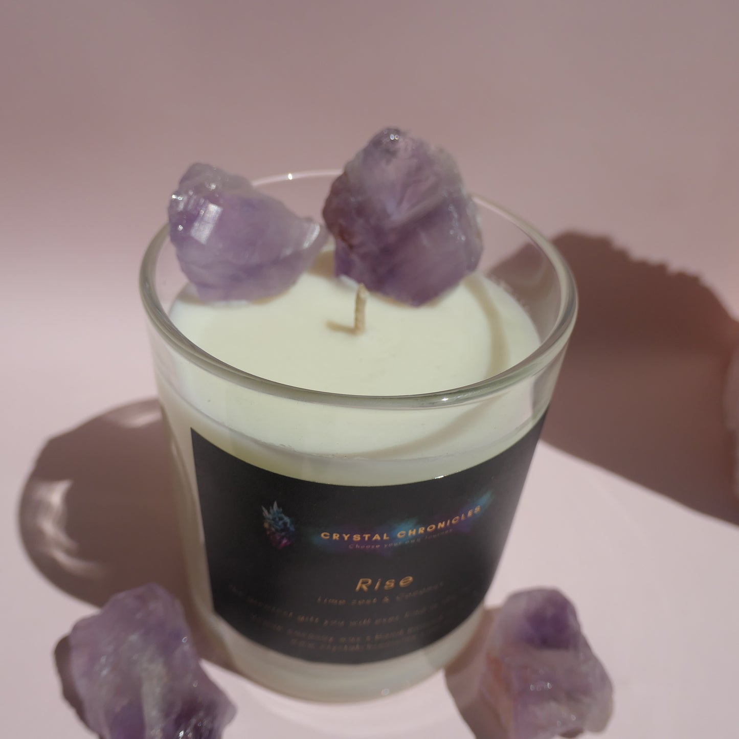 Rise- Amethys Candle with Rise Meditation