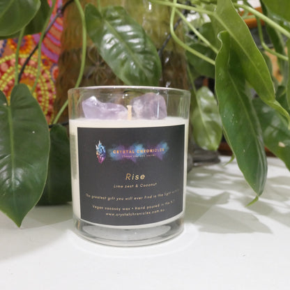 Rise- Amethys Candle with Rise Meditation