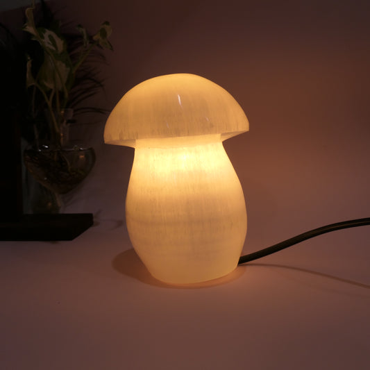 Selenite Mushroom Lamp