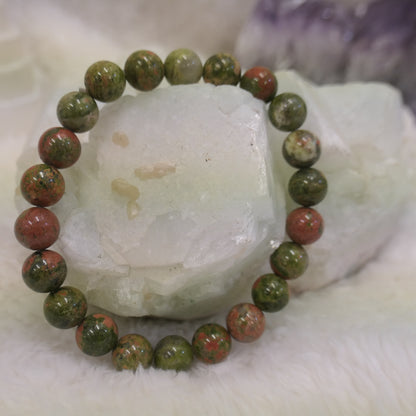 Unakite Bracelet 8mm