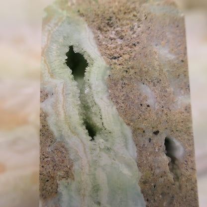 Blue Aragonite Tower - raw