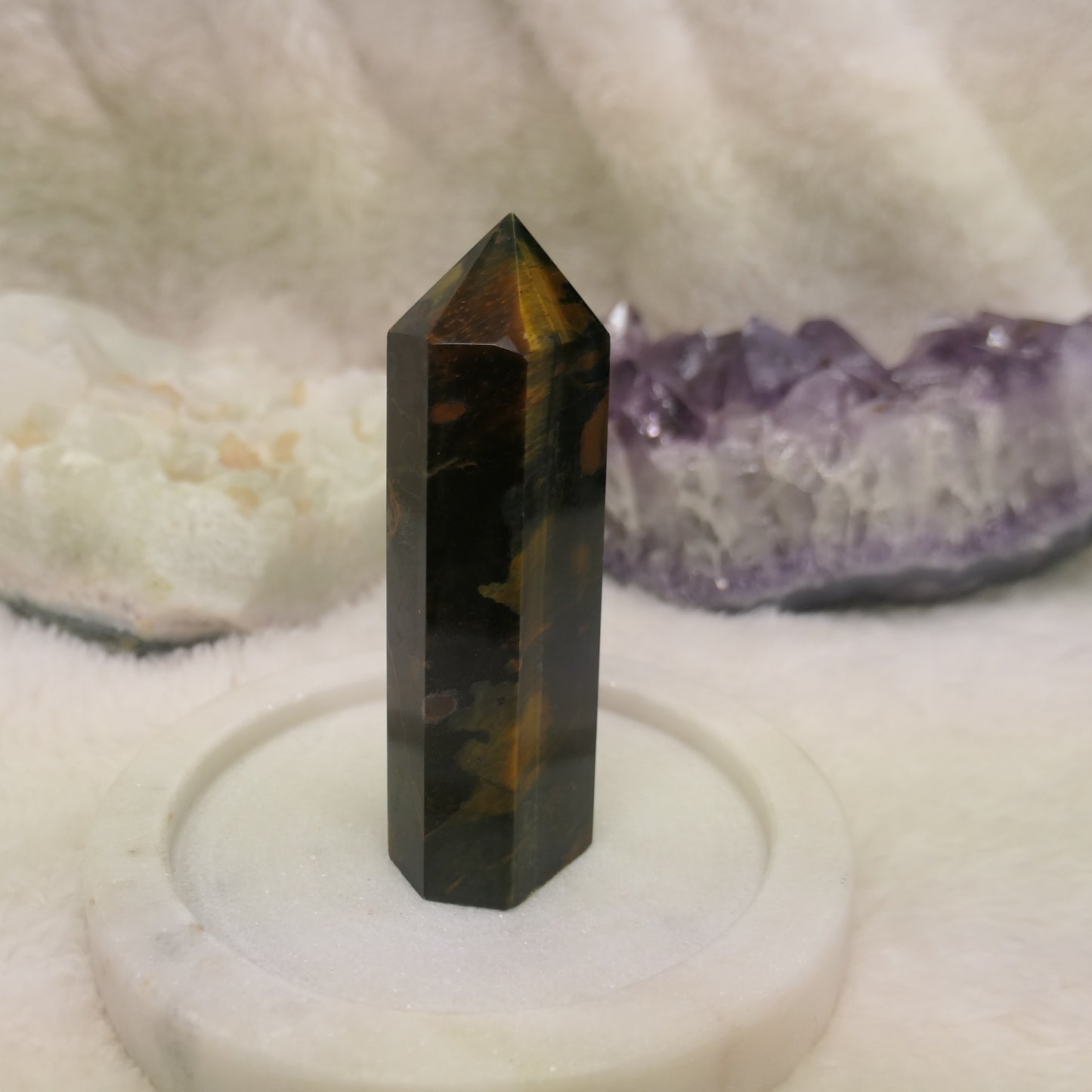 Tigers Eye Tower - Gold and Blue