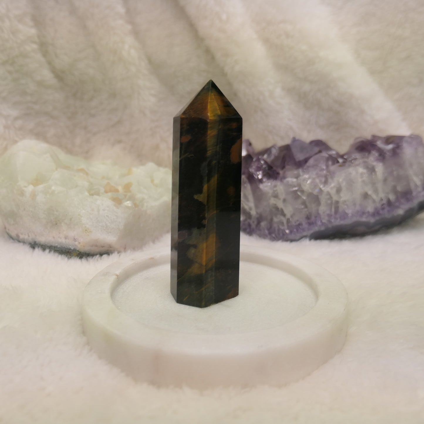 Tigers Eye Tower - Gold and Blue