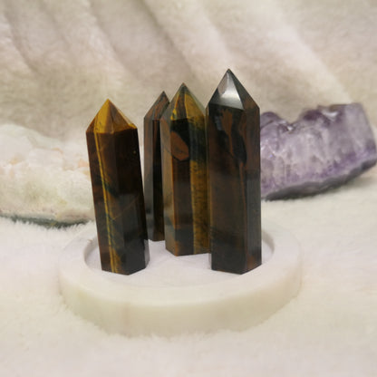 Tigers Eye Tower - Gold and Blue