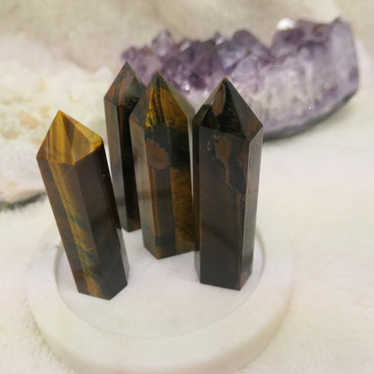 Tigers Eye Tower - Gold and Blue