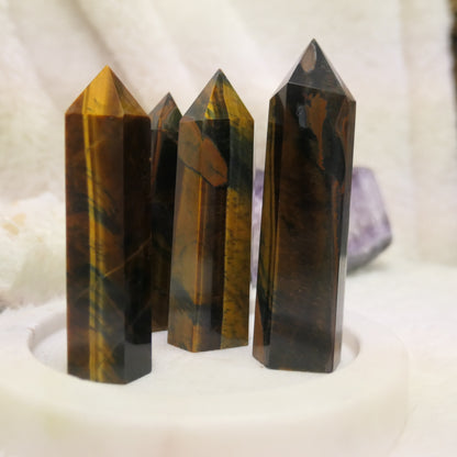 Tigers Eye Tower - Gold and Blue