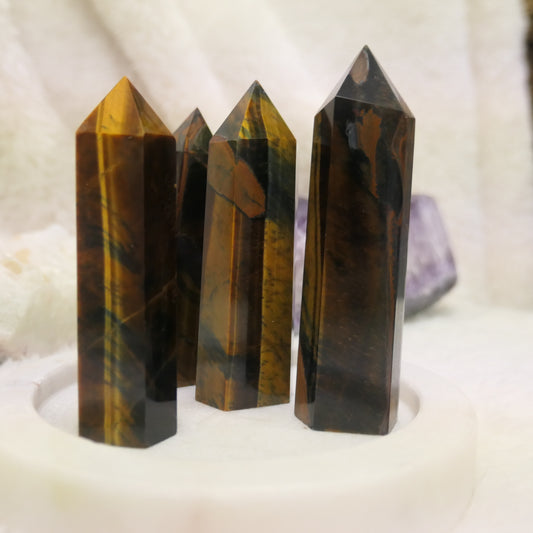 Tigers Eye Tower - Gold and Blue